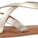 Amazon Essentials womens Casual Strappy Sandal (5, Gold)