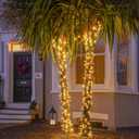 JMEXSUSS 100 LED String Lights Indoor Bedroom, 8 Modes Warm White Christmas Lights Plug in, 33ft Connectable Room Fairy Twinkle Light Outdoor for Mirror Room Home Garden Xmas Tree