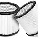 90304 Replacement Filter Compatible with Shop-Vac Shop Vac 90304, 90350, 90333,90585,fits most 5 Gallon and above Wet/Dry Vacuum Cleaners (2 Pack)
