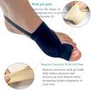 Bunion Corrector for Women & Men - Adjustable Hallux Valgus Brace, Day & Night Bunion Pain Relief Fix Socks, Comfortable Breathable Toe Splint Kit for Bunions