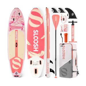 SLOOSH Inflatable Stand Up Paddle Board, 10'6" Paddle Boards with Premium Accessories, Non-Slip EVA Deck, Ultra-Light Carry Bag Pump, Ripple SUP for Youth & Adults of All Skill Levels(used)