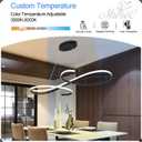 Large Led Chandeliers for Dining Room Light Fixture Modern Led Pendant Lighting for Kitchen Island Lighting with Remote, 59.05in