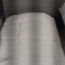 DROVAN Mattress Topper Queen Size - Extra Thick Mattress Pad Cover - Pillow Top Deep Pocket with Breathable 7D Spiral Fiber Filling Cooling Mattress Cover (White)