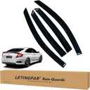 Window Visors Rain Guards for Honda Civic 2016 2017 2018 2019 2020 2021 Accessories, Wind Deflectors Vent Shades for Honda Civic