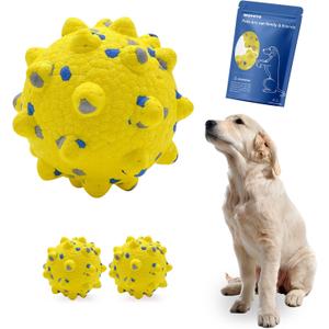 2 Pcs Tough ETPU Dog Balls for Aggressive Chewers - Bouncy, Interactive Floating Chew Toys for Fetch & Water Play with Small Medium Dogs