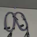 AINOPE USB C Cable [2-Pack, 6.6ft] 3.1A Type C Charger Fast Charging, Right Angle USB to USB C Cable for iPhone 17 Carplay Cable, Galaxy S10+ S10 S9, Note 10 9, LG V30, Moto, iPhone 16 15 Charger Cord