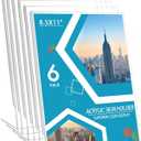 Acrylic Sign Holder 6 Pack 8.5x11 Slant Back Acrylic Stands for Display Plexiglass Clear Acrylic Display Stands for Ad Frame, Picture Photo Frames, Promotions, Restaurants, Office, Store, Home