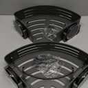 Voldra Corner Shower Caddy Suction Cup, 2 Pack Corner Shower Shelves No Drilling, Aluminum Upgrade Suction Cup Shower Organizer with Towel Bar & Hooks Removable Bathroom Storage Rack(Gray)