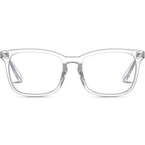 Jectieey Reading Glasses for Women Men - Blue Light Blocking UV Filter Computer Readers, Anti Eyestrain Eyeglasses (Transparent, +1.50)