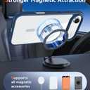 FNTCASE for iPhone Air Case Clear: Magnetic Phone Cases with Screen Protector Drop Proof Compatible with Magsafe Slim Anti Yellowing Rugged Shockproof Protective Transparent Cell Cover (B-Blue)