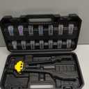 IMQUALI Rivet Nut Tool Rivet Nut Kit, 16" Rivnut Tool Kit with 14 Metric & SAE Mandrels Rivet Nut Assortment Kit with 140 Rivet Nuts, Hand Riveters Nutsert Tool Kit with Durable Blow Molded Case