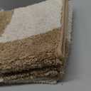 PURRUGS Bathroom Rug NonSlip Machine Washable 24" x 60", Super Absorbent and QuickDry Bath Mat, Extra Soft and Plush Bath Rug for Shower, Bathtub and Sink, Beige & Grayish Brown