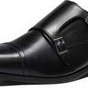 Bruno Marc Men's Dress Loafer Shoes Monk Strap Slip On Loafers (6.5 Wide, 2/Black)