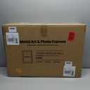 16x24 inch Metal Poster Frame - 16 x 24 Thin Aluminum Picture Frames Matted for 12x18 Photos, Artworks, Prints, Puzzle - High Definition Plexiglass - Vertical and Horizontal Display - Wall Hook Hanging Hardware Included - Silver, 4 Pack