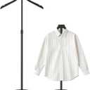 OLV Mannequin Torso, Adjustable Shirt Display Stand 30 to 41 Inches Height, Stable Dress Form Clothing Display Stand for Vendor, Portable Garment Rack for Cap and Gown, Black