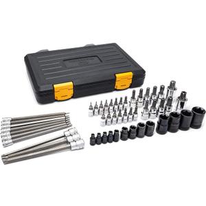 GEARWRENCH 49 Piece 1/4", 3/8", 1/2" Drive Torx Bit Socket Master Set - 89087 (Large)