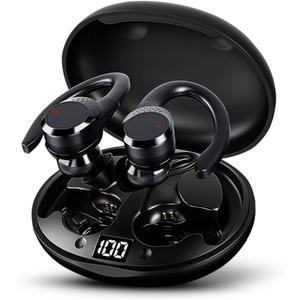 AX9 Pro Wireless Over Ear Earbuds 10H Single Playtime with Power Display, IPX6 Waterproof Wireless Earbuds Running Comfortable Premium Sound Gym Headphones (Black) AX9 Pro Wireless Over Ear Earbuds 10H Single Playtime with Power Display, IPX6 Waterproof Wireless Earbuds Running Comfortable Premium Sound Gym Headphones (Black)
