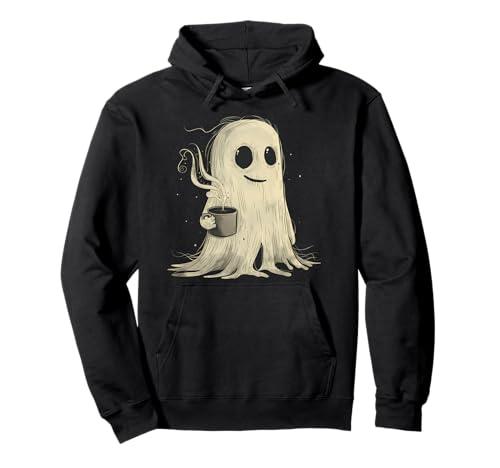Spooky Ghost Costume Coffee Funny Halloween Costume Pullover Hoodie : Clothing, Shoes & Jewelry
