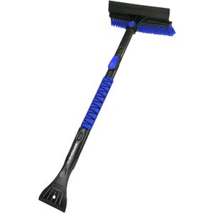 Snow Joe 45" Multi-Purpose Ice Scraper and Extendable Snow Brush for Car Windshield with Foam Grip and 360-Degree Pivoting Brush Head, SJEG-SB45S