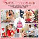 Gifts for Women Preserved Rose Forever Flower in Glass Angel Figurines Fresh Flowers for Delivery Prime Mothers Day Birthday Gifts for Mom Real Pink Roses for Grandma Sister Wife Her from Daughter