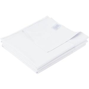 Cotton Queen Sheet Only, 600 Thread Count 100% Egyptian Cotton Top Sheet 1Pcs, Cool & Breathable Flat Bed Sheets Wrinkle, Fade, Stain Resistant (Queen White)