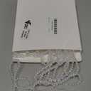 12 Pcs Valentine's Day Pearl Bow Ornaments Bowknot Tree Topper Decor Valentine Hanging Ornament Pendant Gift for Wedding Birthday Party Indoor Decoration (White)