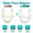 Weiss Naturals Retainer Cleaner Tablets, Invisalign Cleaner, Remove Stains, Odors & Plaque, PERSULFATE FREE Night Guard & Denture Cleaner 1-Month Supply, 30 Mint Scented Tablets