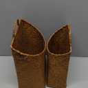 Boao 2 Pack Hanging Basket for Front Door Seagrass Wall Basket Hand Woven Different Sizes to Hold Flowers and Mail Wall Mounted Racks Storage Organize for Home Garden Farmhouse (Natural Color)