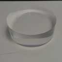 CiaoHER 2in Thickness 4in Diameter Acrylic Disc Display Block Clear Polished Round Pedestal Stand Riser 4" x 2", 1 Pack