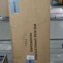 Lucid Mid-Rise Upholstered Headboard - Diamond Tufted - Padded Polyester - Adjustable Height from 34 to 46 - Easy Assembly - Bed Frame or Wall Mount - Sturdy - Stone - Full / Full XL Size