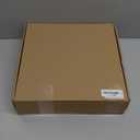 12x12 Picture Frame Set of 4 - Made of Glass and Black Wooden Frame, Display Square Pictures 10x10 with Mat or 12 x 12 without Mat, Desktop & Wall Collage Photo Frame