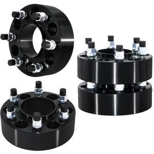 2.0 inch 6x5.5" Wheel Spacers M14x1.5 Studs, 4pcs 6x139.7 78.1mm Hub Bore for 1999-2024 Chevy Silverado GMC Sierra 1500 Yukon Escalade, 03-14 Savana Express Tahoe, 07-13 Avalanche, 15-24 Suburban