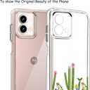Unov Case Designed for Motorola Moto g Stylus 5G 2023, Crystal Clear Phone Case with [Anti-Slip Embossed Pattern], Shockproof Slim Protective [Anti-Yellowing TPU] Back Cover, Cactus Plants