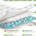 5 Inch King Size Mattress Topper,Memory Foam Mattress Toppers-2.5" Gel Cooling Foam Mattress Pad+2.5" 1500GSM Thick Bamboo Pillow Top with 2X Soft and Supportive for Back Pain Relief,80 * 76 * 5in