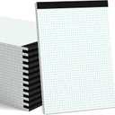 24 Pack Graph Paper Pad 8.5 x 11, 4x4 Graph Ruled, Grid Paper Pad 8-1/2x11