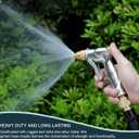 ESOW Garden Hose Nozzle, 100% Heavy Duty Metal Spray Gun with Full Brass Nozzle, 4 Watering Patterns Watering Nozzle- High Pressure Pistol Grip Sprayer for Watering Plants, Car Wash and Showering Dog