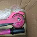 Pink Mini 3 Wheel Scooter for Kids  Lean-to-Steer with LED Light-Up Wheels, Adjustable Handlebar, Wide Anti-Slip Deck, Smooth PU Wheels, Rear Foot Brake  Toddler Scooter for Ages 2+