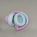 iClever BTH26 Active Noise Cancelling Headphones for Kids, 60H Play Time, Safe Volume 80dBA, Type C Fast Charging, Bluetooth5.4, Kids Bluetooth Headphones with Mic AUX Cord for iPad Airplane, Purple