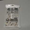110-Piece Resin Sewing Buttons Set, 4-Hole Round Buttons, 15mm/20mm/25mm, 5 Colors for Blazers and Coats Brown/Black