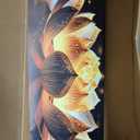 TYTAUPT Lotus Flower Canvas Wall Art For Bedroom Women Gold And Yellow Wall Decor For Living Room Teen Girl Room Decor 20 x 40 Inch Wrapped Canvas