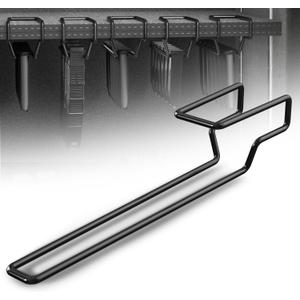Pistol Magazine Rack - Heavy Duty Steel Double Stack Magazine Holder, Vinyl Coaintg Gun Shelf Magazine Holder fits Magazine with Base, Gun Safe Magazine Holder