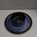 LeRatio Ceramic Dinnerware Sets for 4,Porcelain Plates and Bowls Sets,Handmade Reactive Glaze Dishes Set,Chip Resistant and Scratch Resistant | Oven&Dishwasher & Microwave Safe,Service for 4-Blue