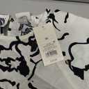 A New Day Women's Cropped White/ Black Print Top XS