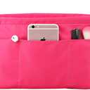 Lckaey Purse organizer insert for neverfull handbag is compatible with more similar brands of tote bag-nylon organizer 3055red-XL