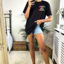 Last Day of School Shirt Women - Teacher Life Shirts Pencil Graphic Tee Graduation Gift Short Sleeve Tee Tops (Black, S)