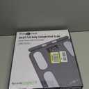 RunStar Digital Bathroom Scale for Body Weight, Body Fat, BMI 28 Measurements, Innovative 8-Electrode Smart Scales FSA&HSA Eligible with Voice Prompt Function High Accurate Bluetooth Weight Machine (12"/300mm, Grey)