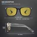 livho High Tech Blue Light Glasses - Advanced 99% Blue Light Blocking Computer Glasses - Anti Eyestrain & UV Glare Protection (*B1 Light Black+clear)