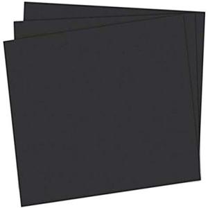 School Smart Railroad Poster Board Paper, 22 x 28 Inches, 4-Ply, Black, Pack of 25