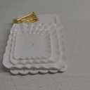 5 Pcs Dessert Table Display Set - 2 Pcs 3-Tier Dessert Display Stands & 3 Pcs Serving Tray - Dessert Trays Dessert Stands Treat Table Displays Set for Tea Parties,Birthdays & Baby Showers (White)