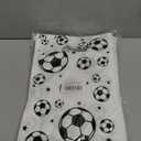 Infankey 50 PCS Soccer Gift Bags Plastic Soccer Goodie Goody Treat Snack Candy Bags Soccer Present Party Favor Bags Soccer Party Bags for Sports Theme Birthday Party Decoration Supplies, Set of 3